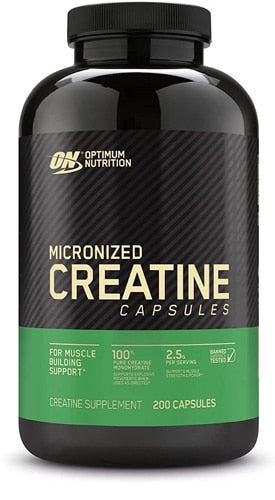 Optimum Nutrition Micronized Creatine Capsules -- 200 Capsules